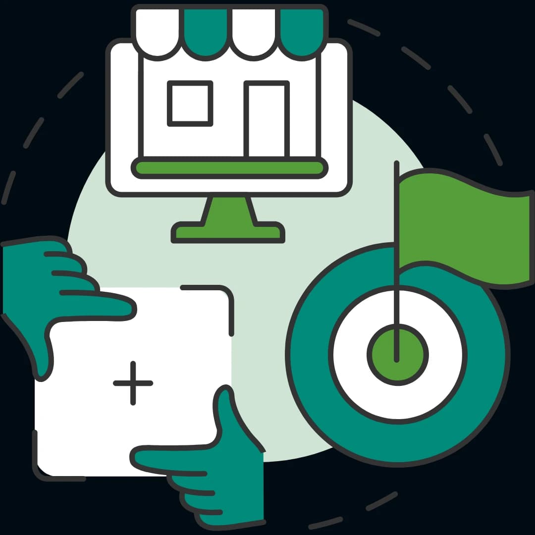 New small business owner planning a launch with notebook and laptop