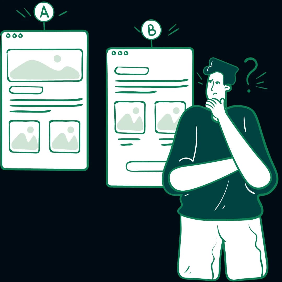 Business owner reviewing growth metrics and marketing plan