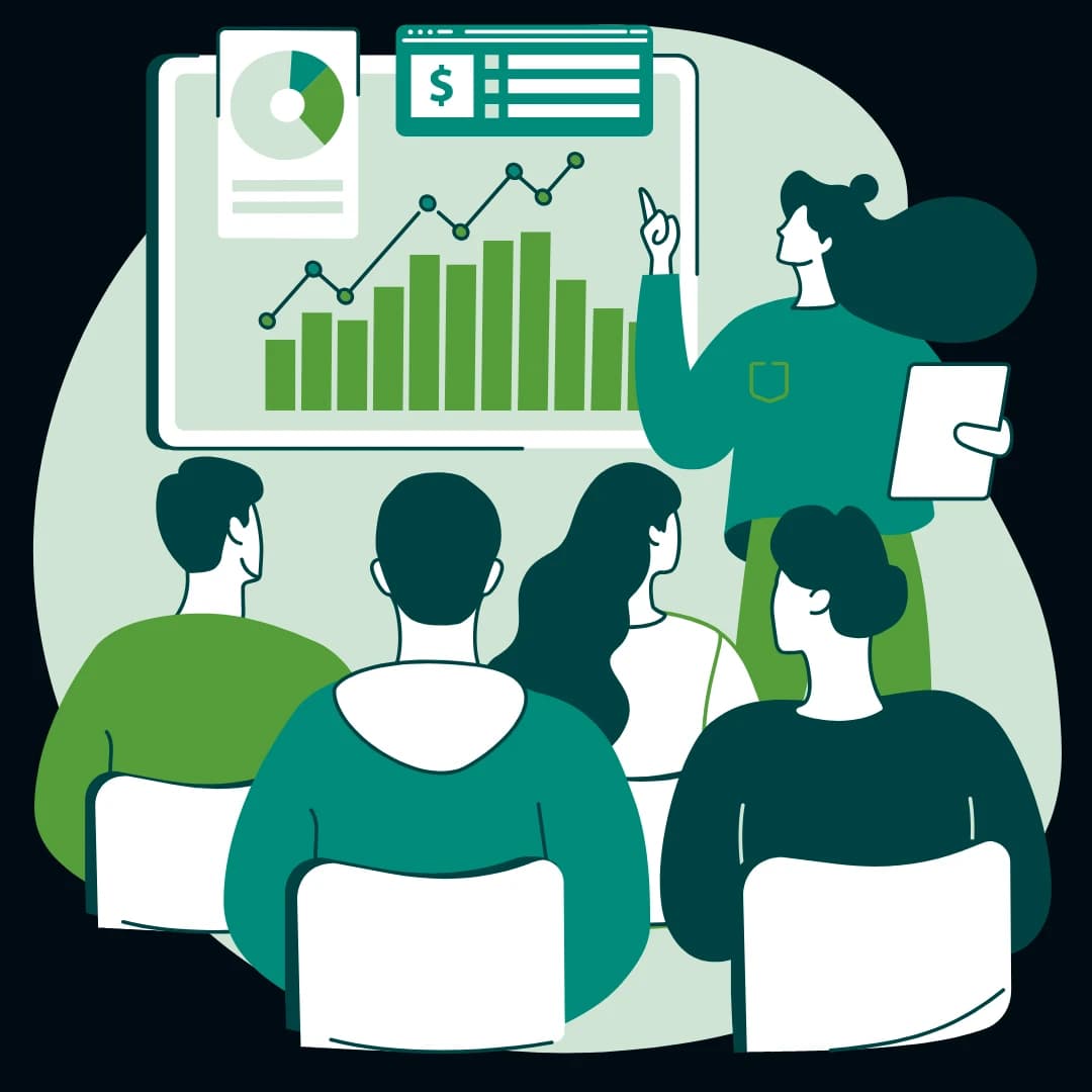 Business owner planning webinar ad campaign on Instagram