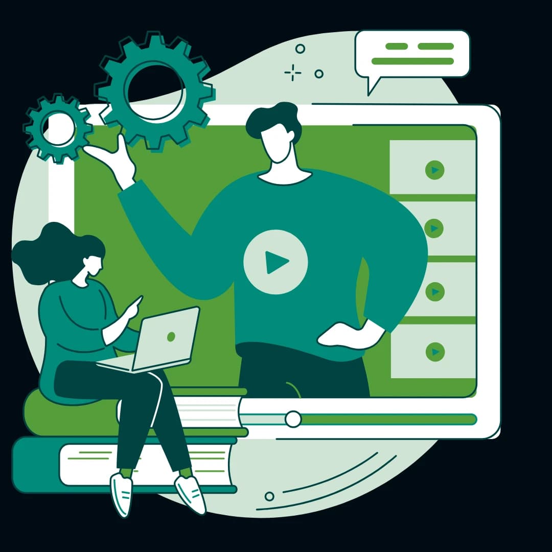 Sales funnel diagram on a laptop with webinar registration page